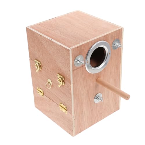 SEWOART Holz Nistkasten für Papageien mit Sitzstange Wetterfester Hängender Brutkasten für Außenbereich Warmes Vogelhaus für Wellensittiche Nymphensittiche Conures und Andere Kleine SEWOART Holz Nistkasten für Papageien mit Sitzstange Wetterfester Hängender Brutkasten für Außenbereich Warmes Vogelhaus für Wellensittiche Nymphensittiche Conures und Andere Kleine von SEWOART