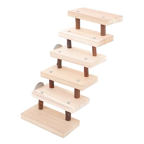 SEWOART Holzleiter für Kleintiere Robustes Kletterspielzeug für Hamster und Ratten Mehrstufige Plattform Platzsparend Kratzfest und Leicht zu Reinigen Sicheres Naturholz für SEWOART Holzleiter für Kleintiere Robustes Kletterspielzeug für Hamster und Ratten Mehrstufige Plattform Platzsparend Kratzfest und Leicht zu Reinigen Sicheres Naturholz für von SEWOART
