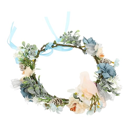 SEWOART Hundehalsband Mit Blumenkranz Für Hochzeiten Verstellbares Blumenhalsband Für Hunde Blumenaccessoire Für Haustierfotos Stilvolle Hundekostüm-zubehör Für Feste Und Feiern von SEWOART