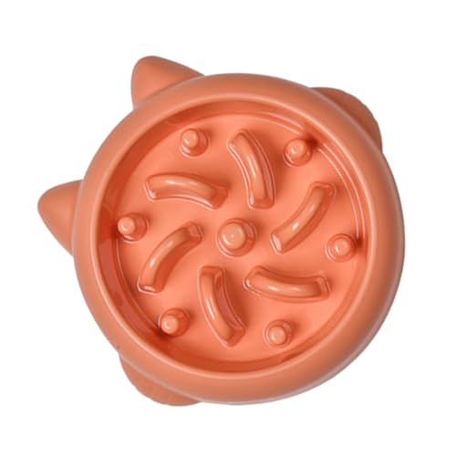 SEWOART Hundenapf Mit Langsamer Fütterung Große Rassen Puzzle-futternapf Orange Für Nass- Und Trockenfutter von SEWOART