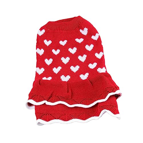 SEWOART Pullover für Hunde klein Welpenkleidung für ädchen mit kleinen Hunden Kleiner Hundepullover rosa Pullover Welpenrock Haustierhemden Haustier Hund Shirt rot SEWOART Pullover für Hunde klein Welpenkleidung für ädchen mit kleinen Hunden Kleiner Hundepullover rosa Pullover Welpenrock Haustierhemden Haustier Hund Shirt rot von SEWOART