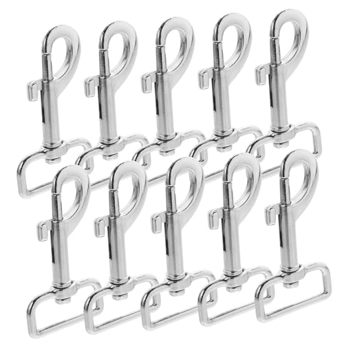 SEWOART 10er-Set Hundeleinen-Verschluss Aus Robustem Metall Drehbarer Karabinerhaken Für Leinen Und Ketten SEWOART 10er-Set Hundeleinen-Verschluss Aus Robustem Metall Drehbarer Karabinerhaken Für Leinen Und Ketten von SEWOART