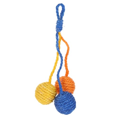 SEWOART Interaktives Katzenspielzeug, Sisal-Ball, Katzen-kratzspielzeug, Interessantes Katzen-Kratz-sisal-Ball, Kätzchen-versorgung SEWOART Interaktives Katzenspielzeug, Sisal-Ball, Katzen-kratzspielzeug, Interessantes Katzen-Kratz-sisal-Ball, Kätzchen-versorgung von SEWOART