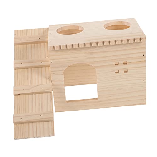 SEWOART Kabine Versteck nagerhaus kleintierhaus Kleintier Versteck Hamsterversteck Hamster Holzhaus Spielplatz Hamsterhaus Nest meerschweinchen versteck Hamster -Versteck hölzern von SEWOART