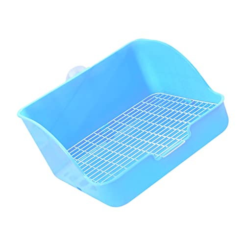 SEWOART Kasten Häschen Toilette Kaninchen Drinnen Klein Wurf Haustier Ausbildung Hasenkäfig Toilette Anti-Fall-häschen-töpfchen Hamster Toilette Blue Plastik SEWOART Kasten Häschen Toilette Kaninchen Drinnen Klein Wurf Haustier Ausbildung Hasenkäfig Toilette Anti-Fall-häschen-töpfchen Hamster Toilette Blue Plastik von SEWOART