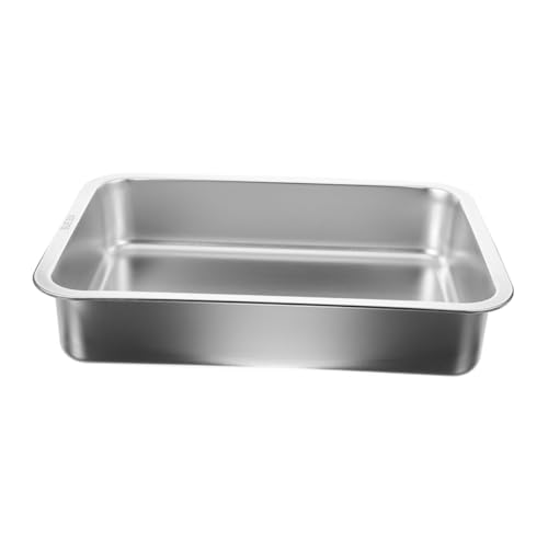 SEWOART Kasten Katzentoilette aus Edelstahl Metall katzenklo kleine katzentoilette Stabiles Katzenklo rostfrei Haustier drinnen Katzentoilette für den Haushalt Offene Katzentoilette Silver SEWOART Kasten Katzentoilette aus Edelstahl Metall katzenklo kleine katzentoilette Stabiles Katzenklo rostfrei Haustier drinnen Katzentoilette für den Haushalt Offene Katzentoilette Silver von SEWOART