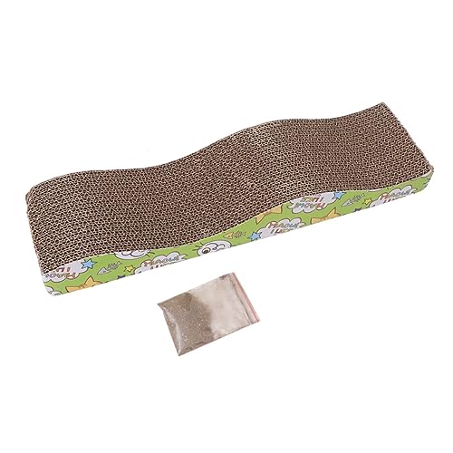 SEWOART Katzenkratzmatte Aus Wellpappe Für Katzen Katzenkratzbrett Kratzmöbel Haustierspielzeug Mit Stabiler Kratzfläche von SEWOART