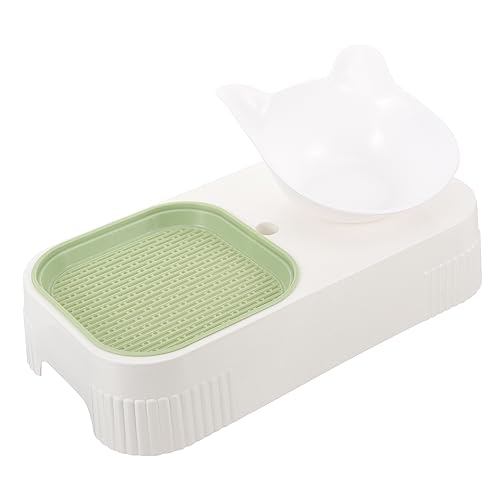 SEWOART Cat Grass Pet Feeder Multifunktionale Katzenschüssel Mit Wasser Und Futterbehälter Kunststoff Für Drinnen Und Draußen Große Kapazität Schützendes Design Für Katzenliebhaber von SEWOART