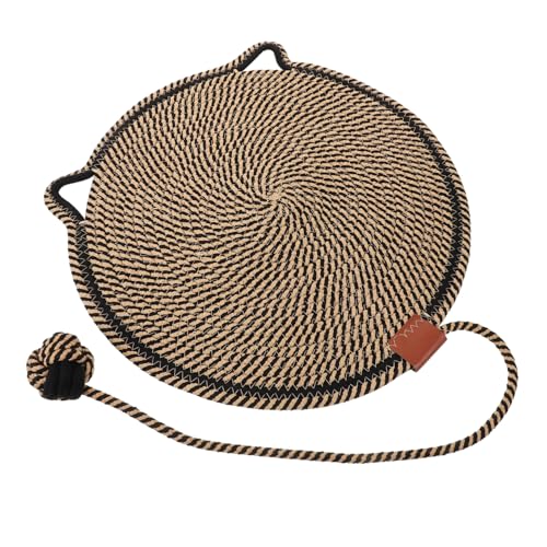 SEWOART Kratzbaum für Kätzchen rundes Katzenbett Katzenschleifkissen Katzenspielzeug für den Innenbereich Kratzkissen Baumwoll-Katzenkissen weiches Nicht abfärbendes Material Schwarz SEWOART Kratzbaum für Kätzchen rundes Katzenbett Katzenschleifkissen Katzenspielzeug für den Innenbereich Kratzkissen Baumwoll-Katzenkissen weiches Nicht abfärbendes Material Schwarz von SEWOART