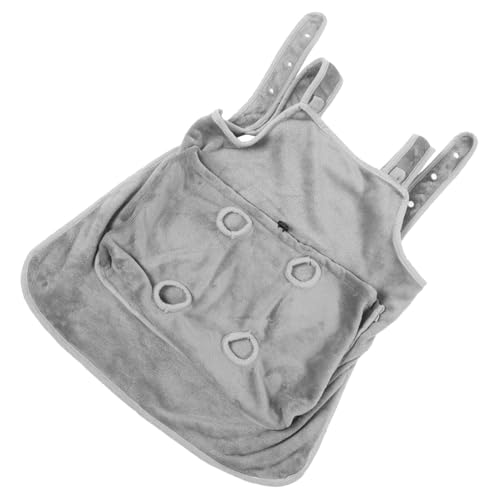 SEWOART Katzenstreichelschürze Haustier Weiche Katzentrage Tragetasche Für Katzen Katzenschürze Katzentasche Halten Tasche Mit Katze Weiche Katzentaschen Light Grey Arktisches Vlies von SEWOART