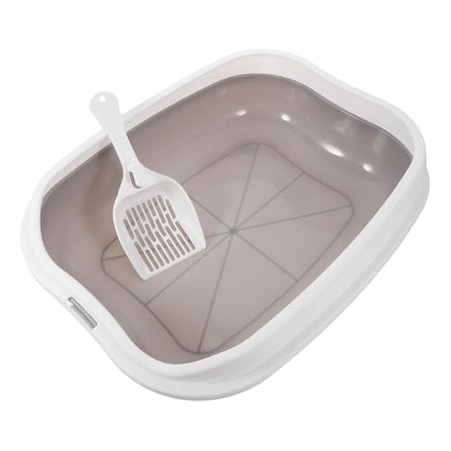 SEWOART Katzentoilette halb abgedecktes Design Katzentoilette für Kätzchen Zubehör Katzentoilette für den Innenbereich Katzentoilette spritzwassergeschützt SEWOART Katzentoilette halb abgedecktes Design Katzentoilette für Kätzchen Zubehör Katzentoilette für den Innenbereich Katzentoilette spritzwassergeschützt von SEWOART