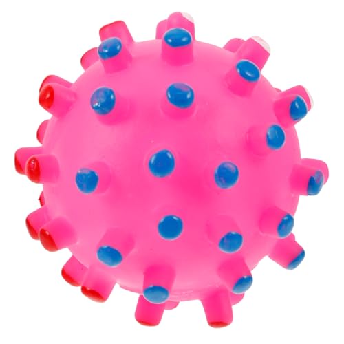 SEWOART Spielzeug Quietschender Hundespielzeugball Bunt Kauball Katzenspielzeug Haustierspielzeug Zum Kauen Mit Quakgeräuschen von SEWOART