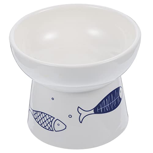 SEWOART Keramische Futterstation Für Katzen Hochbeiniges Design Rutschfester Für Komfortable Fütterung Und Kätzchen Und Kleine Tägliche von SEWOART