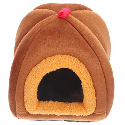 SEWOART Kleines Haustiernest Hamsterhaus Kleine Vögel Nisten Chinchilla Warmes Bett Kleine Haustierhütte Aus Fleece Hasenhaus Hamster Warmes Versteck Schlaf Für Hamster Polyester Brown SEWOART Kleines Haustiernest Hamsterhaus Kleine Vögel Nisten Chinchilla Warmes Bett Kleine Haustierhütte Aus Fleece Hasenhaus Hamster Warmes Versteck Schlaf Für Hamster Polyester Brown von SEWOART