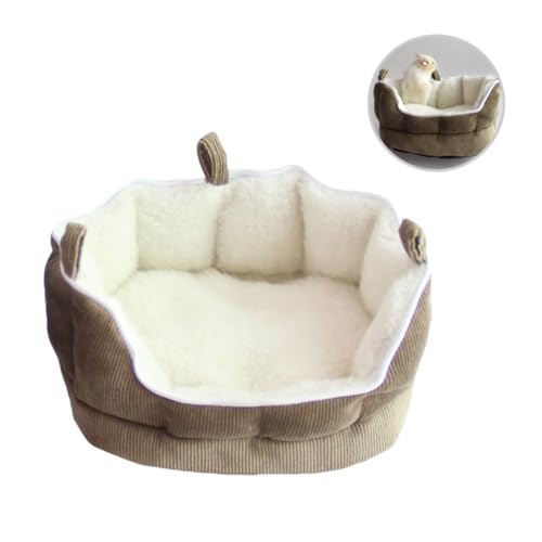 SEWOART Schlafhaus Für Haustiere Haustierbett Sofa Weicher Stoff Warm Und Gemütlich Für Frettchen Meerschweinchen Kaffee SEWOART Schlafhaus Für Haustiere Haustierbett Sofa Weicher Stoff Warm Und Gemütlich Für Frettchen Meerschweinchen Kaffee von SEWOART