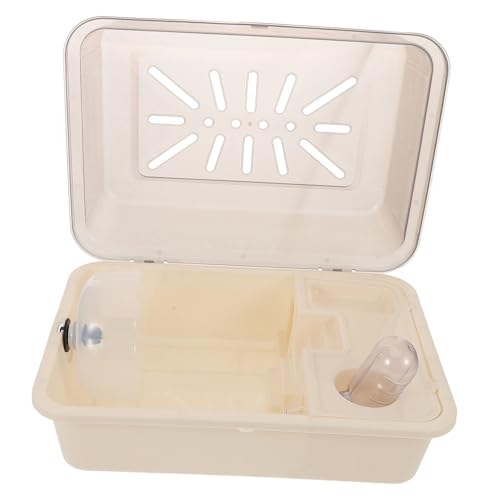 SEWOART Rattentransportbox Aus Plastik Tragbarer Mäusekäfig Für Kleintiere Reisetasche Mit Luftzirkulation Geeignet Für Hamsterkäfig Und Frettchen-Tragetasche von SEWOART