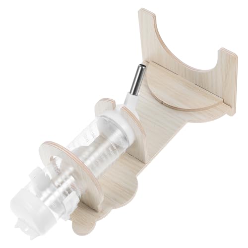 SEWOART Kleintier Wasserspender mit Holzständer für Hamster und Chinchillas Praktischer Wasserspender für Kleine Haustiere Stabiler Halter für Trinkflaschen für Käfige SEWOART Kleintier Wasserspender mit Holzständer für Hamster und Chinchillas Praktischer Wasserspender für Kleine Haustiere Stabiler Halter für Trinkflaschen für Käfige von SEWOART