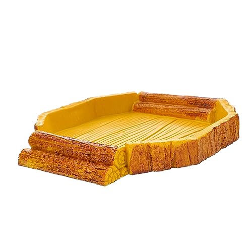 SEWOART Kletternder Tierfutternapf Reptilien Schildkrötenfutter Gecko Und Schildkrötenschale Futterspender Container Lebensraum Der Schildkröte Frettchen Haustier Harz Yellow SEWOART Kletternder Tierfutternapf Reptilien Schildkrötenfutter Gecko Und Schildkrötenschale Futterspender Container Lebensraum Der Schildkröte Frettchen Haustier Harz Yellow von SEWOART