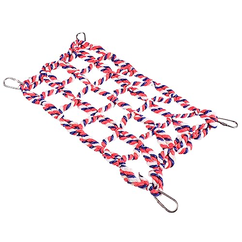 SEWOART Kletternetz für kleine Haustiere Hamster -Kauspielzeug winzig Papageien Hamsterspielzeug drinnen Schaukel für Haustiere Vogel-Kletternetz Papageienschaukel Seil SEWOART Kletternetz für kleine Haustiere Hamster -Kauspielzeug winzig Papageien Hamsterspielzeug drinnen Schaukel für Haustiere Vogel-Kletternetz Papageienschaukel Seil von SEWOART