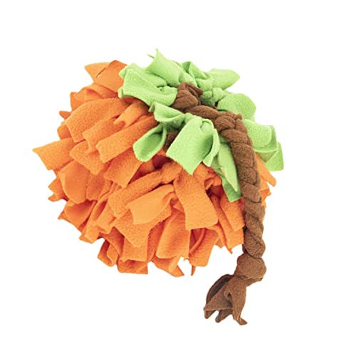 SEWOART Schnüffelspielzeug Für Hunde Kürbisförmiger Ball Mit Rutschfester Unterseite Polarfleece-Material Leckerli-Ball Für Welpenzubehör Multifunktions-hundepuzzle SEWOART Schnüffelspielzeug Für Hunde Kürbisförmiger Ball Mit Rutschfester Unterseite Polarfleece-Material Leckerli-Ball Für Welpenzubehör Multifunktions-hundepuzzle von SEWOART
