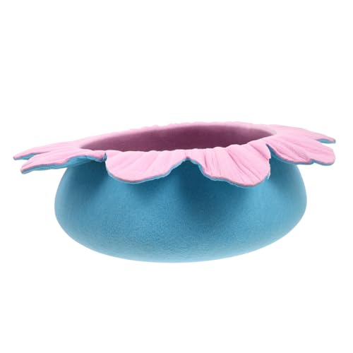 SEWOART Kuscheliges Katzenbett Aus Filz Gemütliches Katzennest Mit Blumenrand Atmungsaktive Katzenliege Für Entspannte Schlafmomente Und Zufällige Polsterfarbe SEWOART Kuscheliges Katzenbett Aus Filz Gemütliches Katzennest Mit Blumenrand Atmungsaktive Katzenliege Für Entspannte Schlafmomente Und Zufällige Polsterfarbe von SEWOART