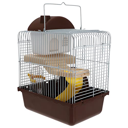 SEWOART Hamsterkäfig Mit Kleinem Schloss Luxuriöser Haustiernest Doppellagiges Atmungsaktives Design Spiel von SEWOART