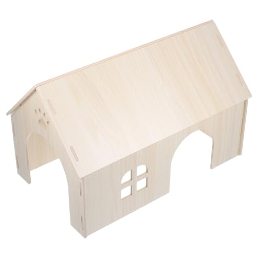 SEWOART Meerschweinchen-Versteck großes Eichhörnchen- hölzernes Hamster-Versteck sicheres Haustier-Holznest SEWOART Meerschweinchen-Versteck großes Eichhörnchen- hölzernes Hamster-Versteck sicheres Haustier-Holznest von SEWOART