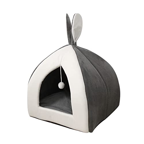 SEWOART Katzenschlafplatz Komfortables Katzennest Haustierhütte Schlafplatz Für Katzen Mit Hängendem Ball Für Spiel Und Rast SEWOART Katzenschlafplatz Komfortables Katzennest Haustierhütte Schlafplatz Für Katzen Mit Hängendem Ball Für Spiel Und Rast von SEWOART