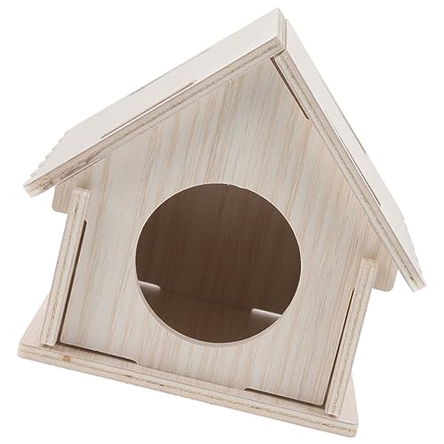 SEWOART Kleines Haustierversteck Aus Holz Für Meerschweinchen Und Hamster Chinchilla-versteck Als Schlafhaus Und Spielzeugzubehör Für Kleine Haustiere von SEWOART