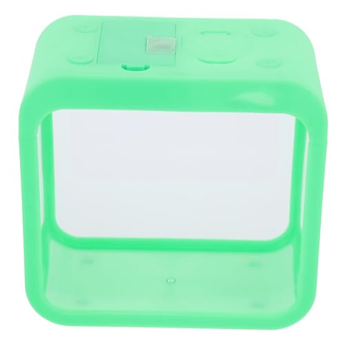 SEWOART Mini Betta Tank mit Integrierter LED Beleuchtung Kleines Aquarium für Kampffische Dekoratives und Transparentes Zuchtbecken für Schreibtisch Wohnzimmer und Geschenk von SEWOART