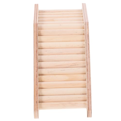 SEWOART Natürliche Holz Kletterleiter für Hamster und Meerschweinchen Stabiles Sicheres Kleintierspielzeug Multifunktionales Versteck und Klettergerüst Installieren Langlebig und von SEWOART