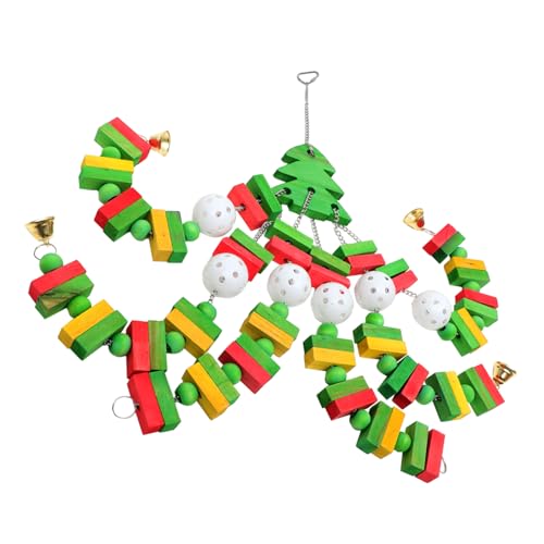 SEWOART Papagei Spielzeug Vogel Beißen Kauen Spielzeug Weihnachten Baum Geformt Vogel Holz Papagei Kauen Spielzeug SEWOART Papagei Spielzeug Vogel Beißen Kauen Spielzeug Weihnachten Baum Geformt Vogel Holz Papagei Kauen Spielzeug von SEWOART