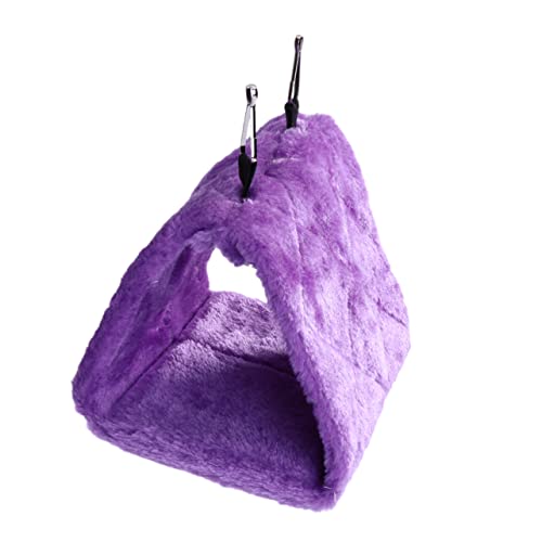 SEWOART Warme Papagei Plüschhängematte Vogel Schlafbett für Käfig Haustier Hängematte für Papageien Kletterbett für Vögel Weiche Hängematte für Kleintiere von SEWOART