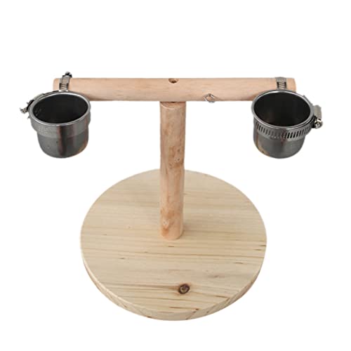 SEWOART Papageienspielzeug Holz Stand mit Hängebrücke und Futterbecher Robustes Kauspielzeug für Kleine bis Mittelgroße Vögel Bietet Klettern und Ausruhen Langlebig und Hautfreundlich SEWOART Papageienspielzeug Holz Stand mit Hängebrücke und Futterbecher Robustes Kauspielzeug für Kleine bis Mittelgroße Vögel Bietet Klettern und Ausruhen Langlebig und Hautfreundlich von SEWOART