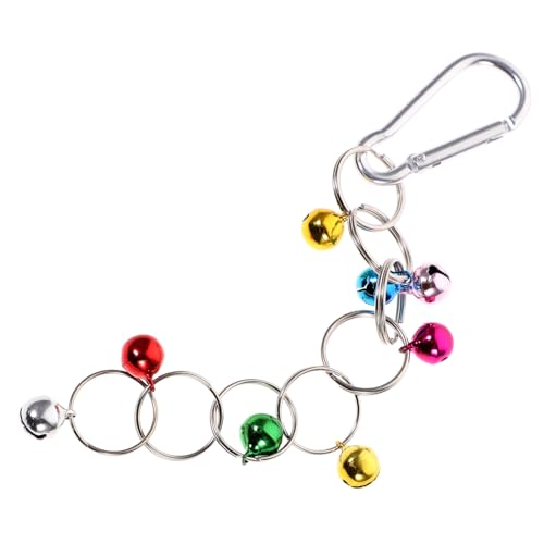 SEWOART Parrot Swing Mit Glocke Buntes Hängespielzeug Für Vögel Für Käfige Und Aus Stabilem Metall Mit Rutschfestem Griff Für Wellensittiche Und Nymphensittiche von SEWOART
