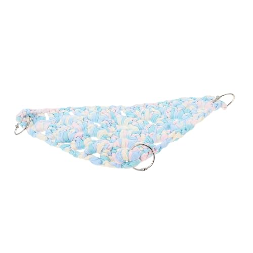 SEWOART Parrot Swing Rope Nest Handgewebtes Kletternetz aus Baumwolle Dreieckige Hängematte für Papageienkäfig Stärkt Krallen Komfortabler Ruheplatz Einfache SEWOART Parrot Swing Rope Nest Handgewebtes Kletternetz aus Baumwolle Dreieckige Hängematte für Papageienkäfig Stärkt Krallen Komfortabler Ruheplatz Einfache von SEWOART