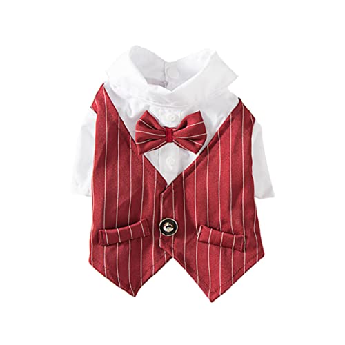 SEWOART Pet-Anzug-kostü Hemd Kleidung Haustierparty Welpenkleid Hundekleidung Kleid Für Haustieranzüge Kleines Hundekleid Weihnachtsmann-Outfit Kleidung Welpenkostü Hundekostüme von SEWOART