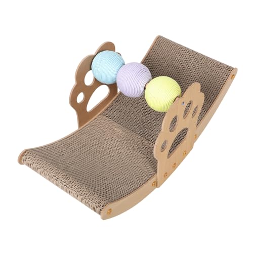 SEWOART Pet Boot Förmiges Schaukelndes Katzenbett mit Bunten Bällen Ganzjähriger Kratzbaum für Katzen Entspannen und Kratzbrett für Kätzchen SEWOART Pet Boot Förmiges Schaukelndes Katzenbett mit Bunten Bällen Ganzjähriger Kratzbaum für Katzen Entspannen und Kratzbrett für Kätzchen von SEWOART