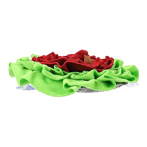 SEWOART Pet Sniffing Pad füttern Nahrungssuche Welpe schnuppern klein Nicht hundeintelligenz Dog Training Pads Slow Feeder für Haustiere Futtermatte für Hundefutter Filzstoff rot von SEWOART