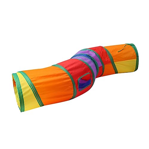 SEWOART Pet-Tube- Interaktives Katzenspielzeug Tunnel Für Katzen Kätzchen Haustier-Katzen-Tunnel Interaktive Katze Kätzchen -Tunnel Katze Spielt Tunnel Bunt Colorful von SEWOART