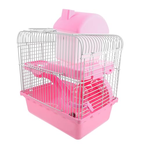 SEWOART Doppelschicht Hamsterkäfig Mit Tunnel-System Multifunktionales Hamsterhaus Für Kleine Haustiere Wie Hamster Und Chinchillas Atmungsaktiv Und Sicher von SEWOART