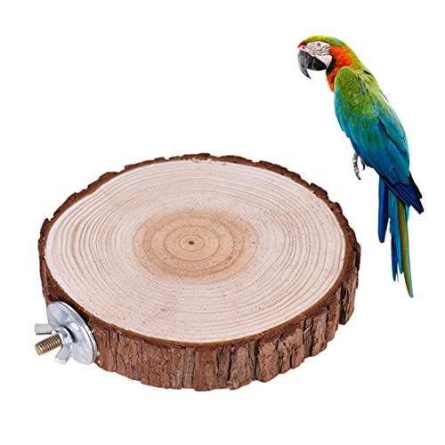 SEWOART Papageien Spielzeug Vogel Holz-sprungbrett Runde Plattform Ständer Brett Für Käfige Sitzstangen SEWOART Papageien Spielzeug Vogel Holz-sprungbrett Runde Plattform Ständer Brett Für Käfige Sitzstangen von SEWOART