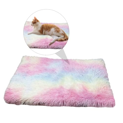 SEWOART Plüschiges Katzenbett Kuschelkissen und Schlafplatz Leicht und Bunt Waschbar für Kleine Haustiere Komfortabel für Schlaf und Spiel Tragbar für Reisen und Camping von SEWOART