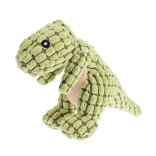 SEWOART Quietschendes Dinosaurier- Kauspielzeug Für Hunde Für Haustiere Welpenbissspielzeug Kauen Lustiges Hundespielzeug Groß Green Maiswolle von SEWOART