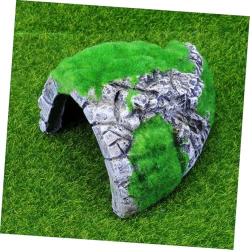 SEWOART Reptilien Versteck Höhle aus Robustem Resin Naturgetreue Mooshöhle für Schildkröten und Terrarien Langlebiges Habitat Ornament für Kriechtiere und Aquarien Dekoration SEWOART Reptilien Versteck Höhle aus Robustem Resin Naturgetreue Mooshöhle für Schildkröten und Terrarien Langlebiges Habitat Ornament für Kriechtiere und Aquarien Dekoration von SEWOART