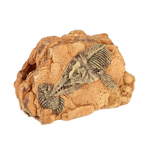 SEWOART Reptilien verstecken Sich in Höhlen Eidechsenversteck und Höhle Krabbelhöhle für Haustiere Terrarium zubehör Terrarium Dekoration Eidechsenhöhle Reptilien Unterschlupf Harz von SEWOART