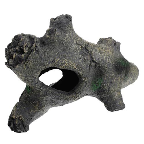 SEWOART Reptilienschutzhöhle Reptilienversteck Verstecken Verstecke Terrarium Reptilienterrarium Bärtiger Drache Schlange Höhle Für Kleine Haustiere Schildkröte Terrariumdekor Gecko Harz von SEWOART