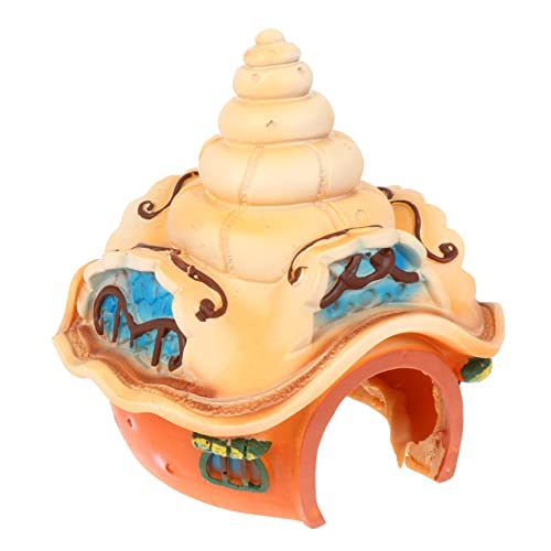SEWOART Resin Dekoration Meeresmuschel Form Ornament für Aquarienlandschaft für Süß und Langlebig und Farbecht Sorgt für Lebendigen Unterwasserzauber von SEWOART