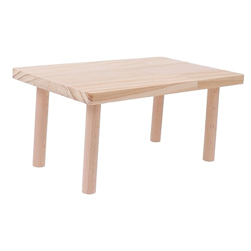 SEWOART Hamster Plattformspielzeug Aus Holz Zwei Spielplatz Für Kleintiere Kletter Ruhebereich Robuste Abgerundete Kanten von SEWOART