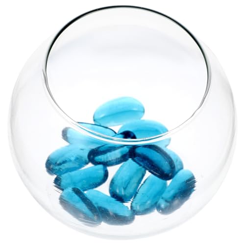 SEWOART Runder Fischtank Transparent Kleines Aquarium für Goldfische Dekorativer Tischaufsatz für Büro und Wohnzimmer Stabiles Hochwertiges DIY Landschaftsflaschen Geeignet von SEWOART
